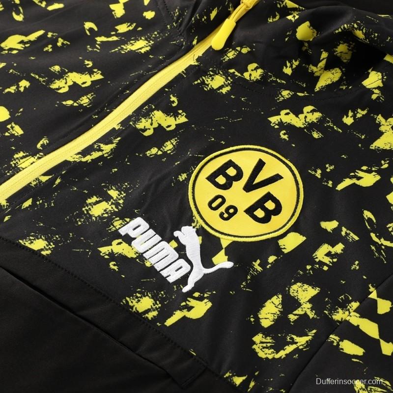 Borussia Dortmund Half Zipper Jacket+Long Pants S-2XL