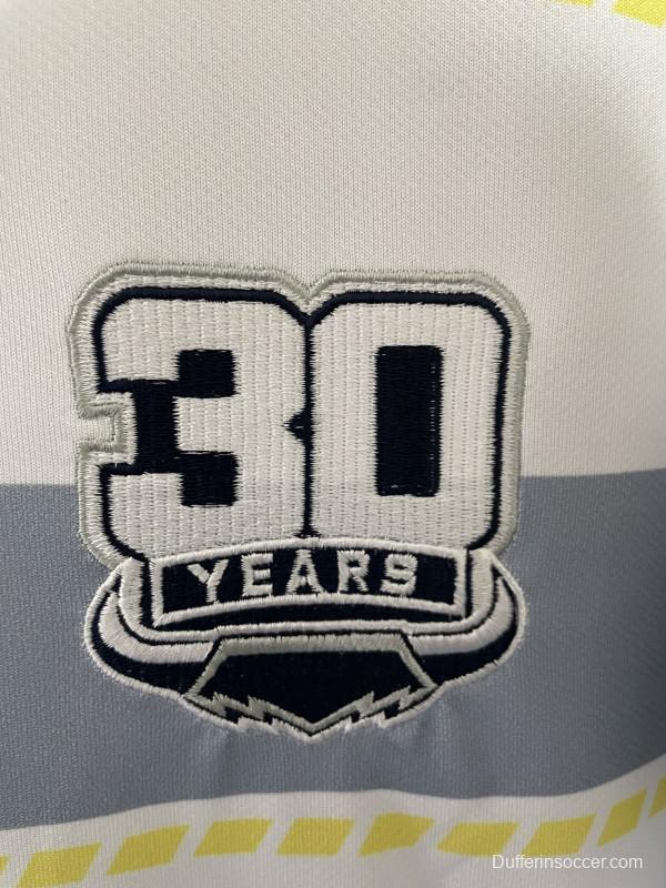 2025 North Queensland Cowboys White Navy Grey 30 Years Anniversary Away Jersey