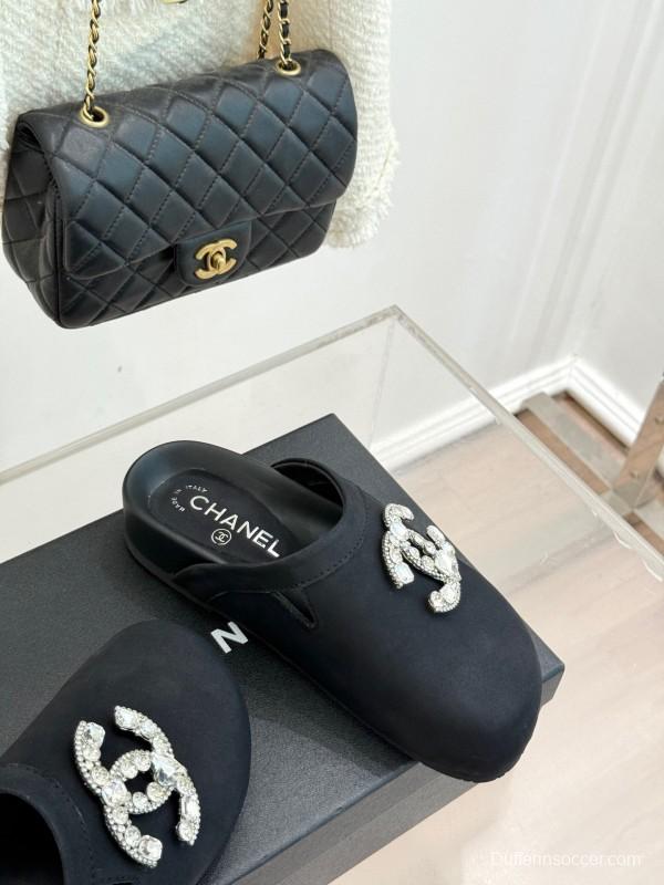 Chanel Classic CC Crystal Birkenstock Sandals - KFY00280