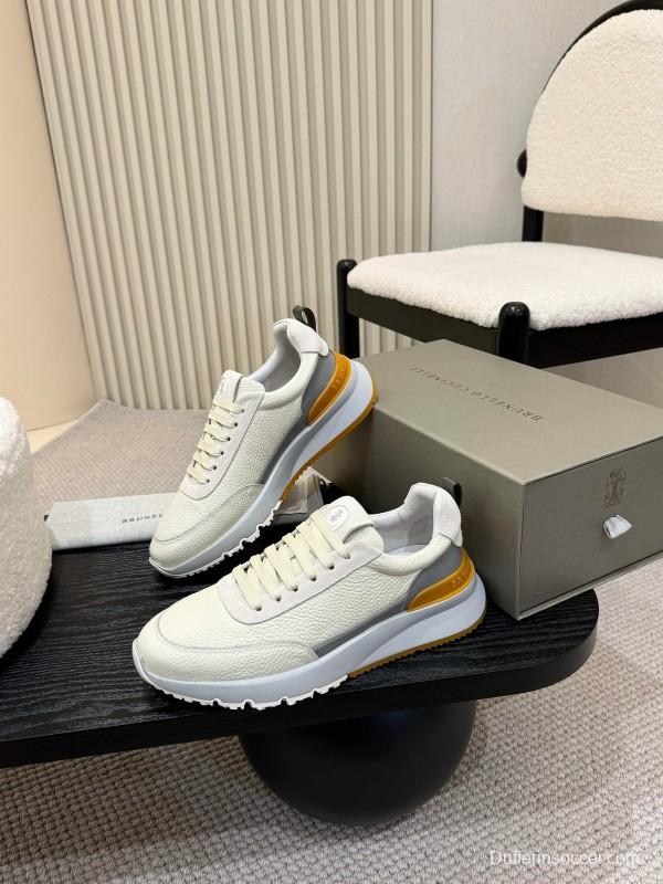 Brunello Cucinelli Casual Sneakers with Seasonal Colors and Leather Lining - KFY00320