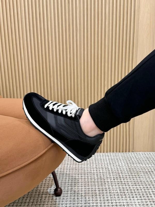 TOM FORD 2025 Spring Summer Fashion Casual Shoes with Classic Color Blocking and Imported Leather Insole - AS00350