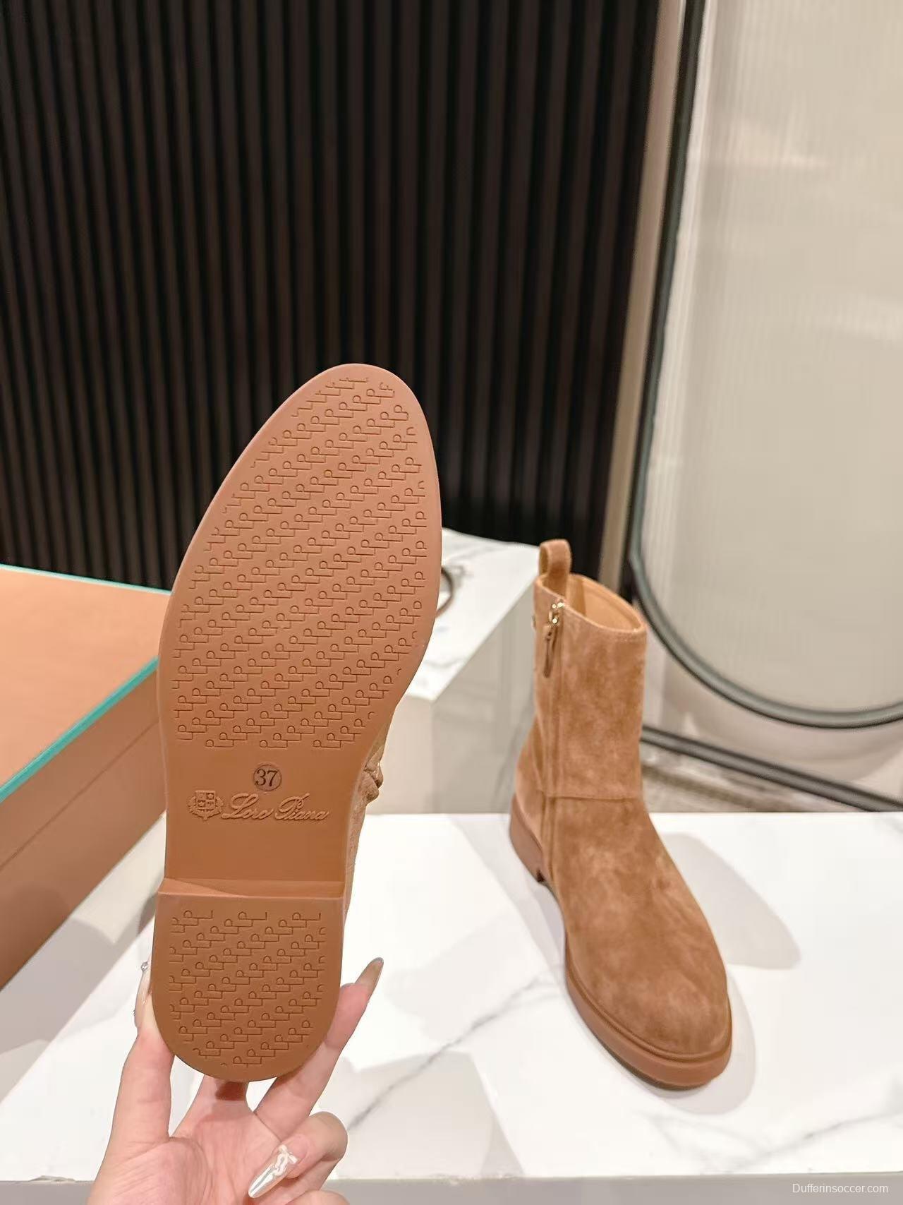 Loro Piana Fall/Winter 2025 Classic Old Money Style Ankle Boots - LY00370/LY00410