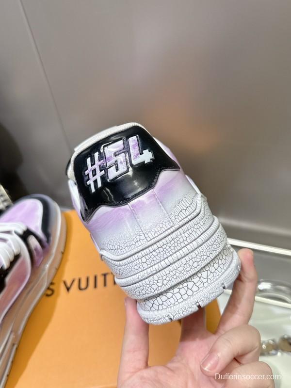 Louis Vuitton Trainer Basketball Series Cracked Ice Glue Process Sneakers - LY00490
