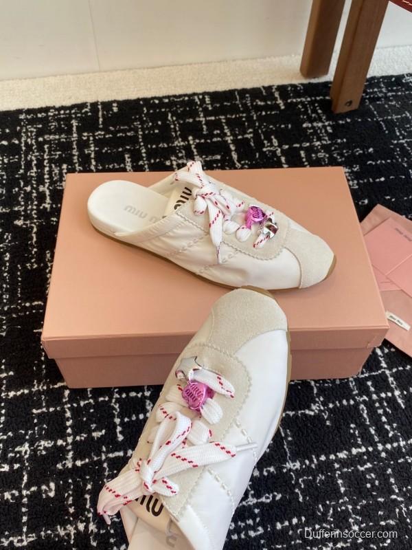 MiuMiu 2025 SS Early Spring Slip-On Trainer Loafer - KFY00295