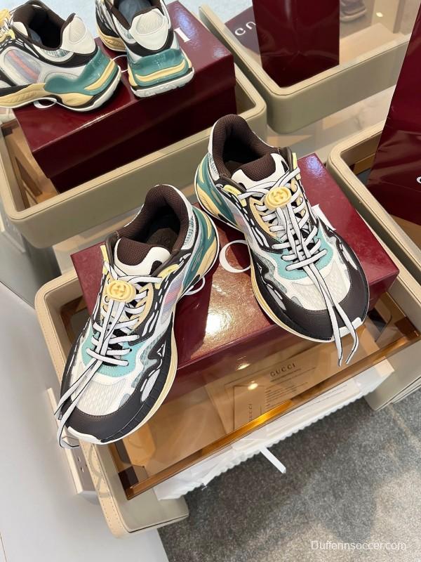 Gucci 2025 SS Collection 2.0 Sneakers with Reflective Stripes and Retro Design - AS00450
