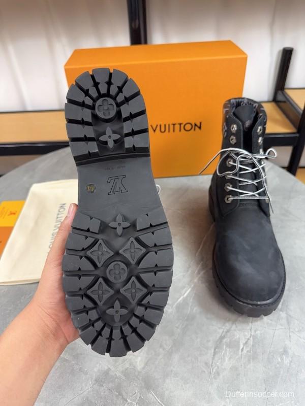 Timberland x LV Monogram Ankle Boots Waterproof Suede - LY00380