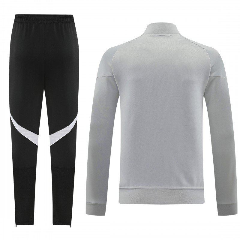 2025 Adidas Grey Full Zipper Jacket+Long Pants