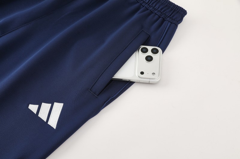 25/26 Arsenal  Navy Blue  Full zipper Jacket Tracksuit+ long pants