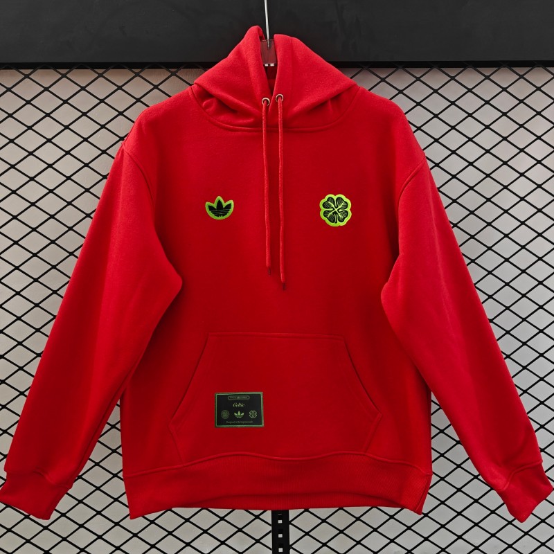 25/26 Celtic Embroidered Logo Hoodie 9 Colors