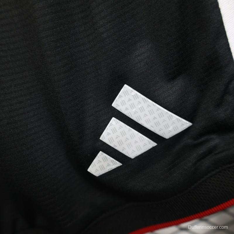 2026 Player Version Germany Black with White Stripes Shorts