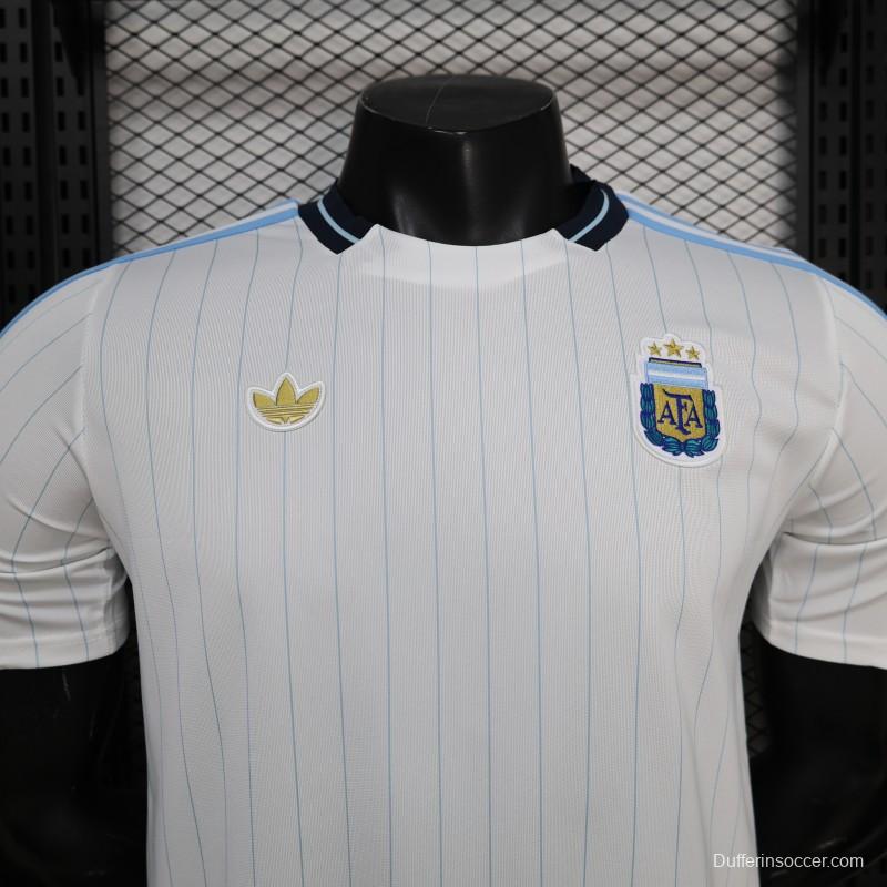 Player Version 2026 Argentina White Terrace Icons Jersey
