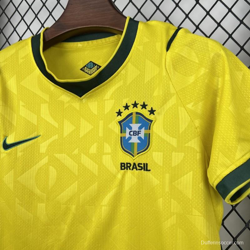 2026 Kids Brazil World Cup Home Kit