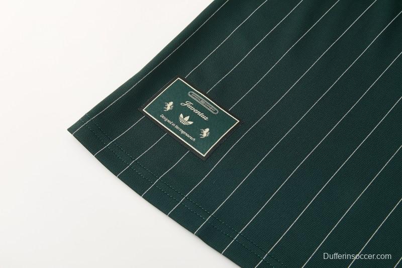 26/27 Juventus Navy Green Short Sleeve+Soccer Shorts