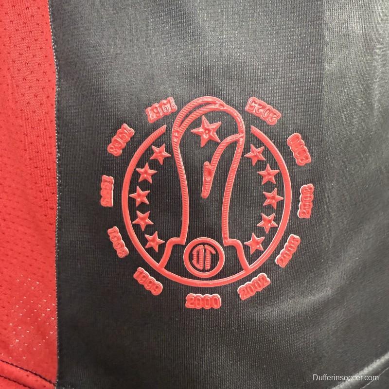 Player Version 25/26 Deportivo Toluca FC Black Goalkeeper Long Sleeve Jersey with Polo Collar