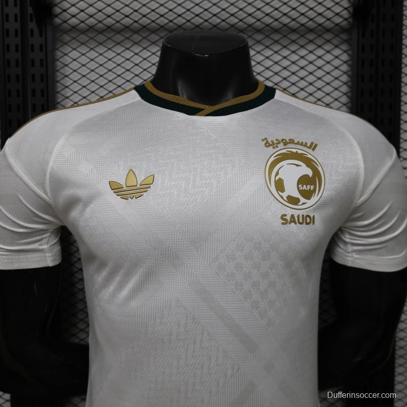 Player Version 26/27 Saudi Arabia  White & Gold Home Jersey