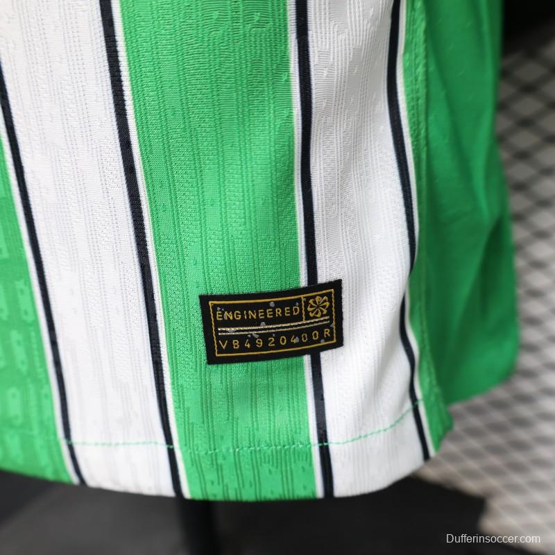Player Version 26/27 Atlético Nacional Green & White with Vertical Stripe Home Jersey