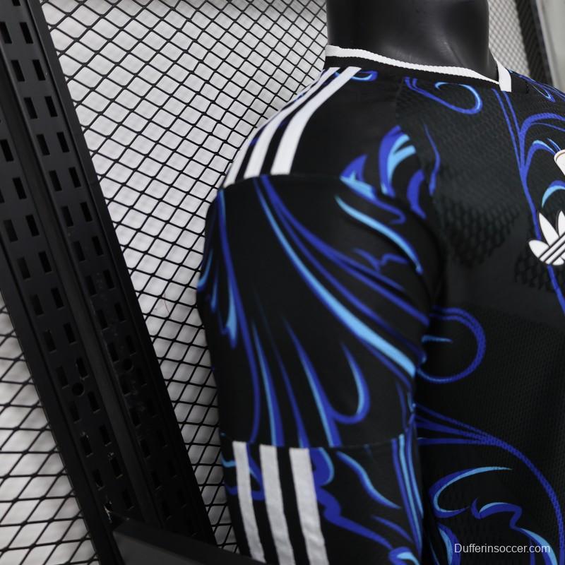 Player Version  26/27  Argentina  Black & Blue  Long Sleeve Jersey