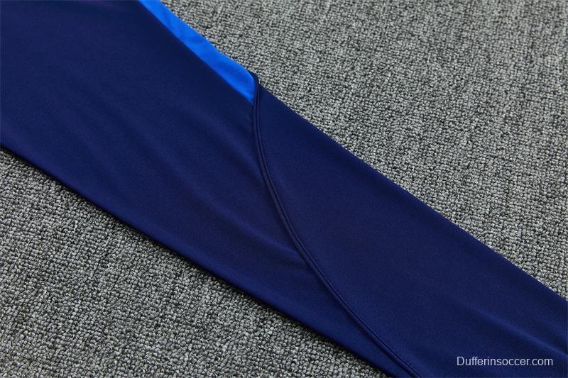 2026 Inter Milan Dark Navy Blue Half Zipper Jacket Tracksuit + Long Pants