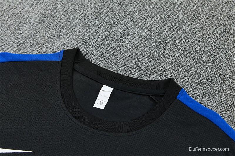 2026 Atletico Madrid Black Short Sleeve+Soccer Shorts