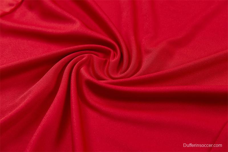 2026 Spain Red Half Zipper Jacket Tracksuit + Long Pants