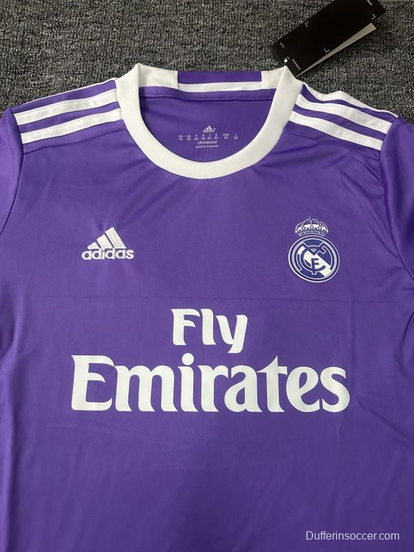 Retro Kids 16/17 Real Madrid Away Long Sleeve Jersey