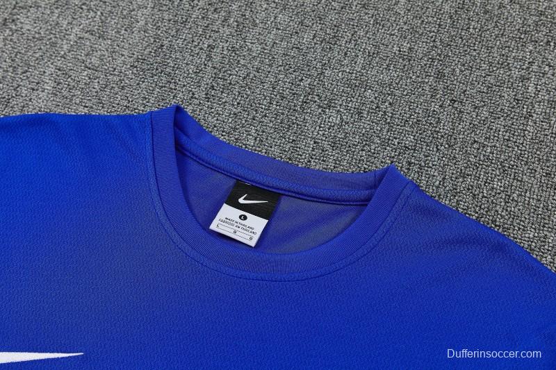 6/27 Chelsea Blue Short Sleeve Training Tee + Long Pants (Home)