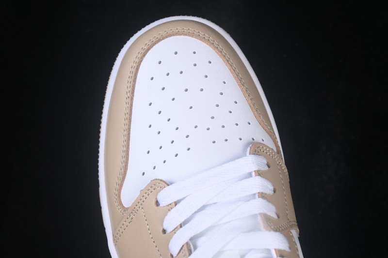 Nike Air Jordan 1 Low Retro Basketball Shoes with Classic White and Yellow Colorway - DD9315-117