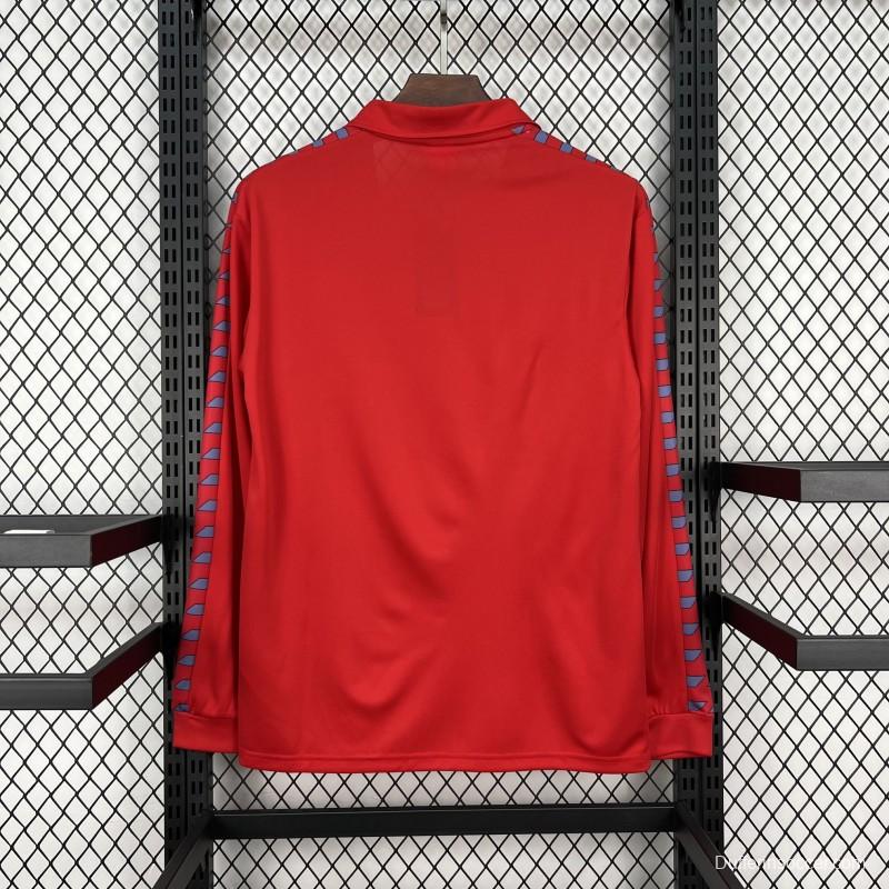1983/84 Retro Real Zaragoza Home Long Sleeve Jersey