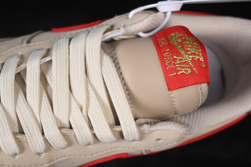 Nike Air Force 1 '07 Low Casual Sneakers with Premium Leather and Classic Cushioning - NH0601-526