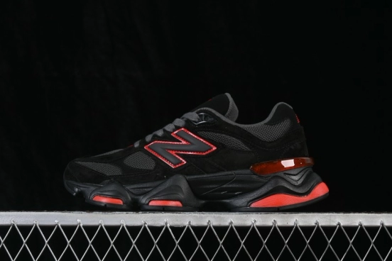 New Balance 9060 Retro Running Sneakers with ABZORB Cushioning and Suede Overlays - GC9060JR