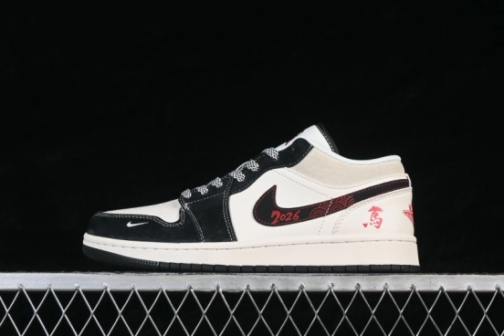 Nike Air Jordan 1 Low AJ1 Year of the Horse Special Edition Premium Custom Low-Top Retro Basketball Shoes - JJ5908-001
