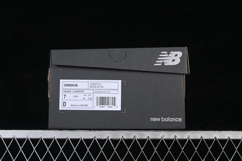 New Balance 9060 Retro Running Shoes with ABZORB Cushioning and Suede Overlays - U9060AUB