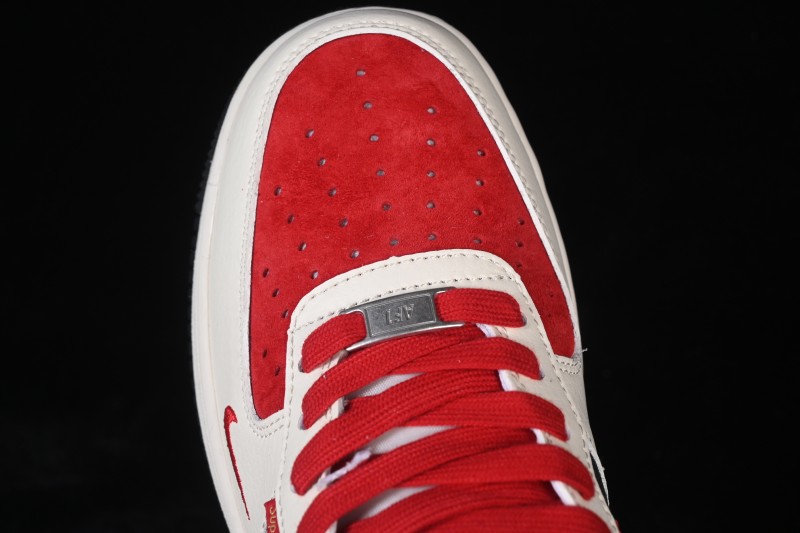 Nike Air Force 1 '07 Low Lunar New Year Red and Black Fortune Low-Top Casual Sneakers - XD0028-011