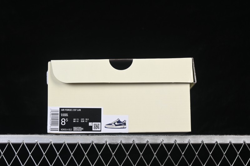 Nike Air Force 1 '07 Low Skateboarding Shoes with White and Blue Colorway - XD9314-612