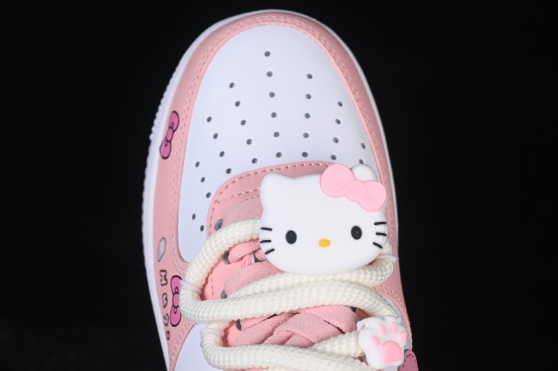 Nike Air Force 1 '07 Low Hello Kitty Pink White Casual Sneakers - YY2024-762