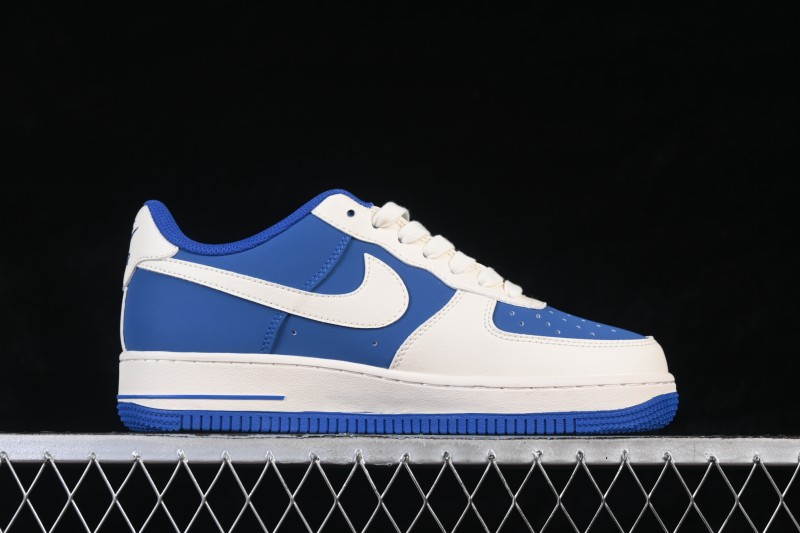 Nike Air Force 1 '07 Low Skateboarding Shoes with White and Blue Colorway - XD9314-612