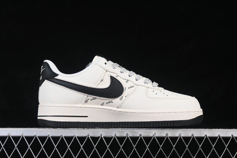 Nike Air Force 1 '07 Low Collaborative Edition Black Swoosh Casual Skateboarding Shoes - SM6668-117
