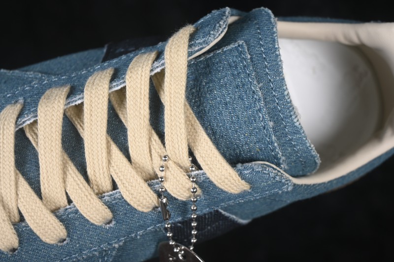 Maison Margiela Calfskin Replica Retro Court Sneaker with Hand-Painted Finish - S58WS0109