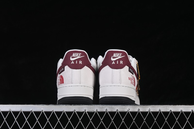 Nike Air Force 1 '07 Low Red and White Contrast Color Blocking Casual Sneakers - JP2026-138