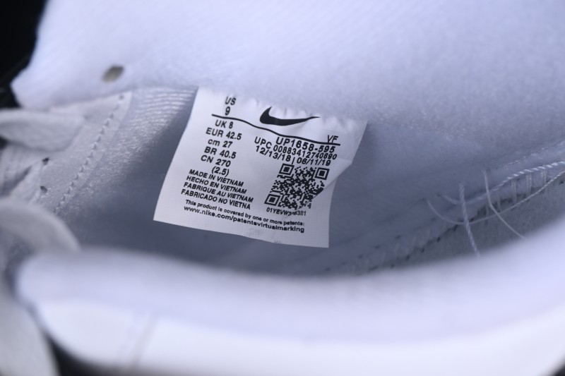 Nike Air Force 1 '07 Low Classic Casual Sneakers with Contrast Swoosh and Box Logo Heel - UP1668-595
