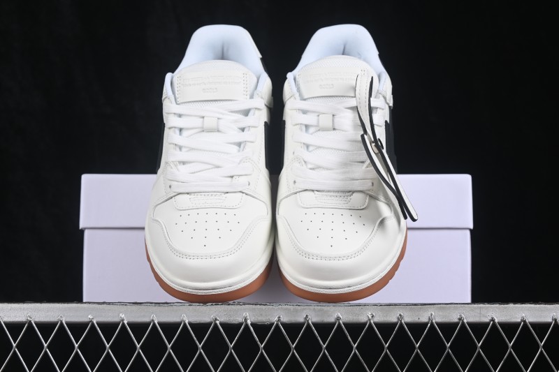 Off-White Out of Office Low-Top Skateboarding Shoes in Off-White Gum Black - WME5