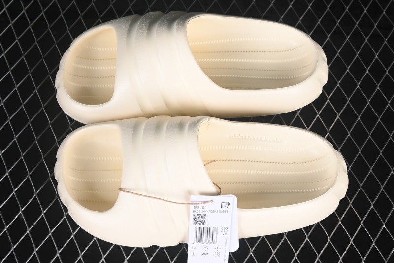 Adidas Slides Soft Cloud Striped Minimalist Couple Home Slippers One-Strap - IF7404