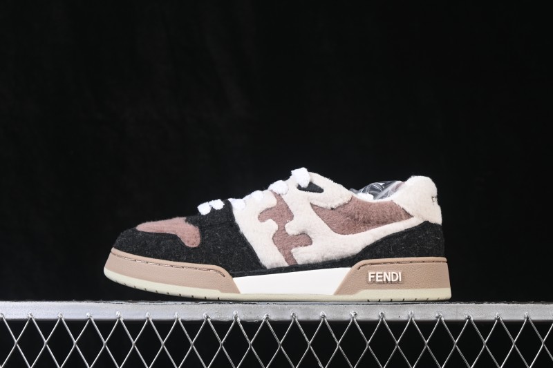 Fendi Match Round Toe Thick Sole Low Top Casual Sneakers - AHH2F1FHS
