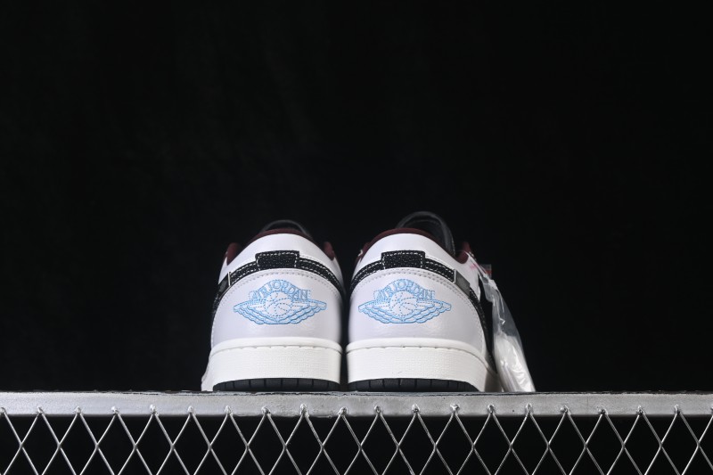 Air Jordan 1 Low OG Wine Red White Grey Low-Top Retro Cultural Basketball Shoes - IZ5846-101