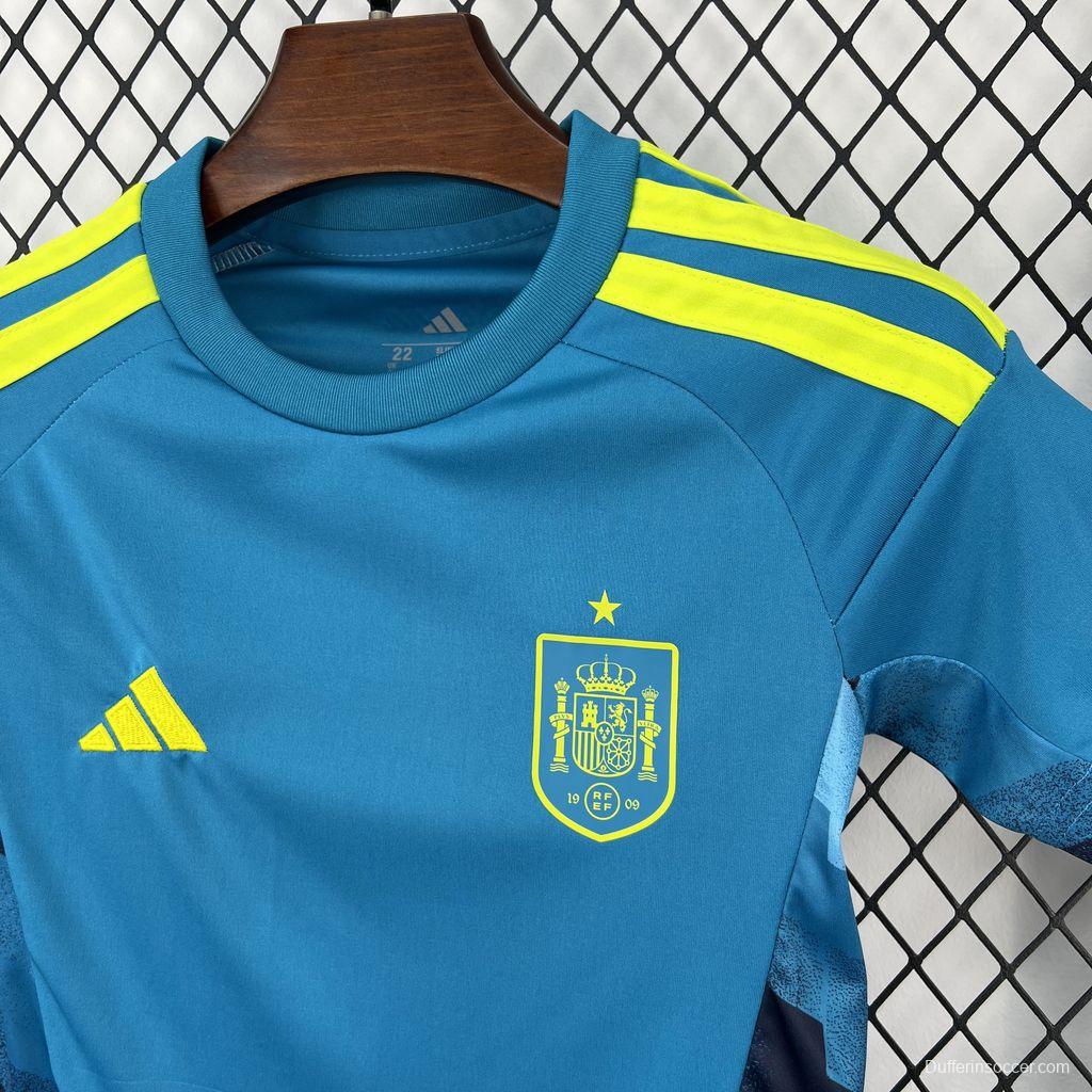 2026 Kids Spain World Cup Goalkeeper Kit