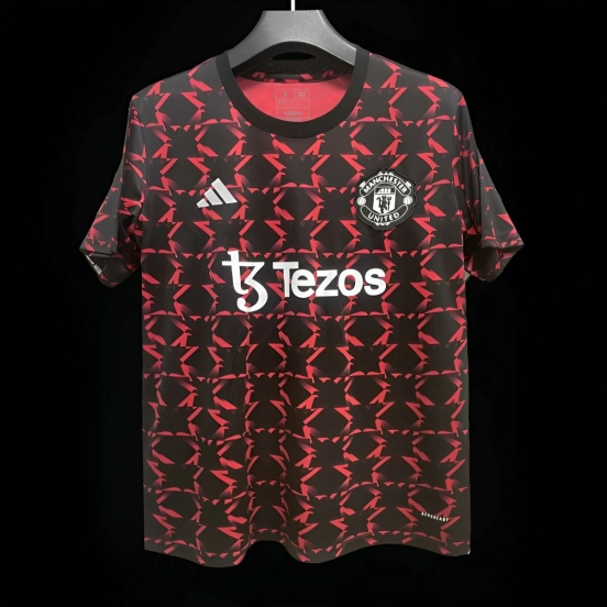 24/25 Manchester United M pattern Red/Black Pre-Match Jersey