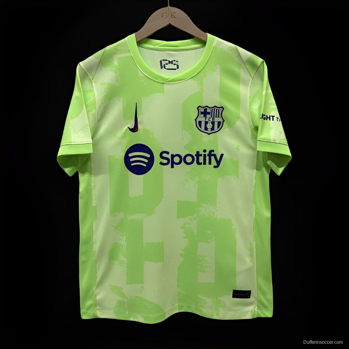 24/25 Barcelona Third Green Jersey