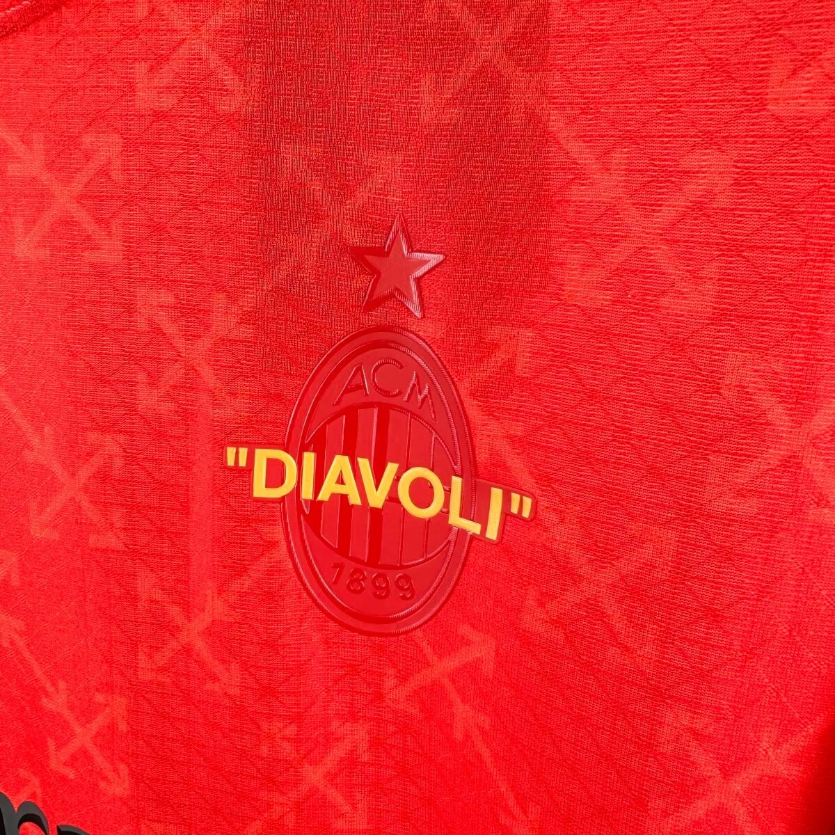 Player Version 25/26 AC Milan x OFFWHITE Red Special Jersey