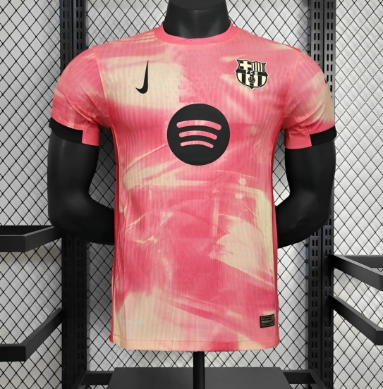 25/26 Player Version Barcelona 125th Anniversary Pink Special Edition Jersey