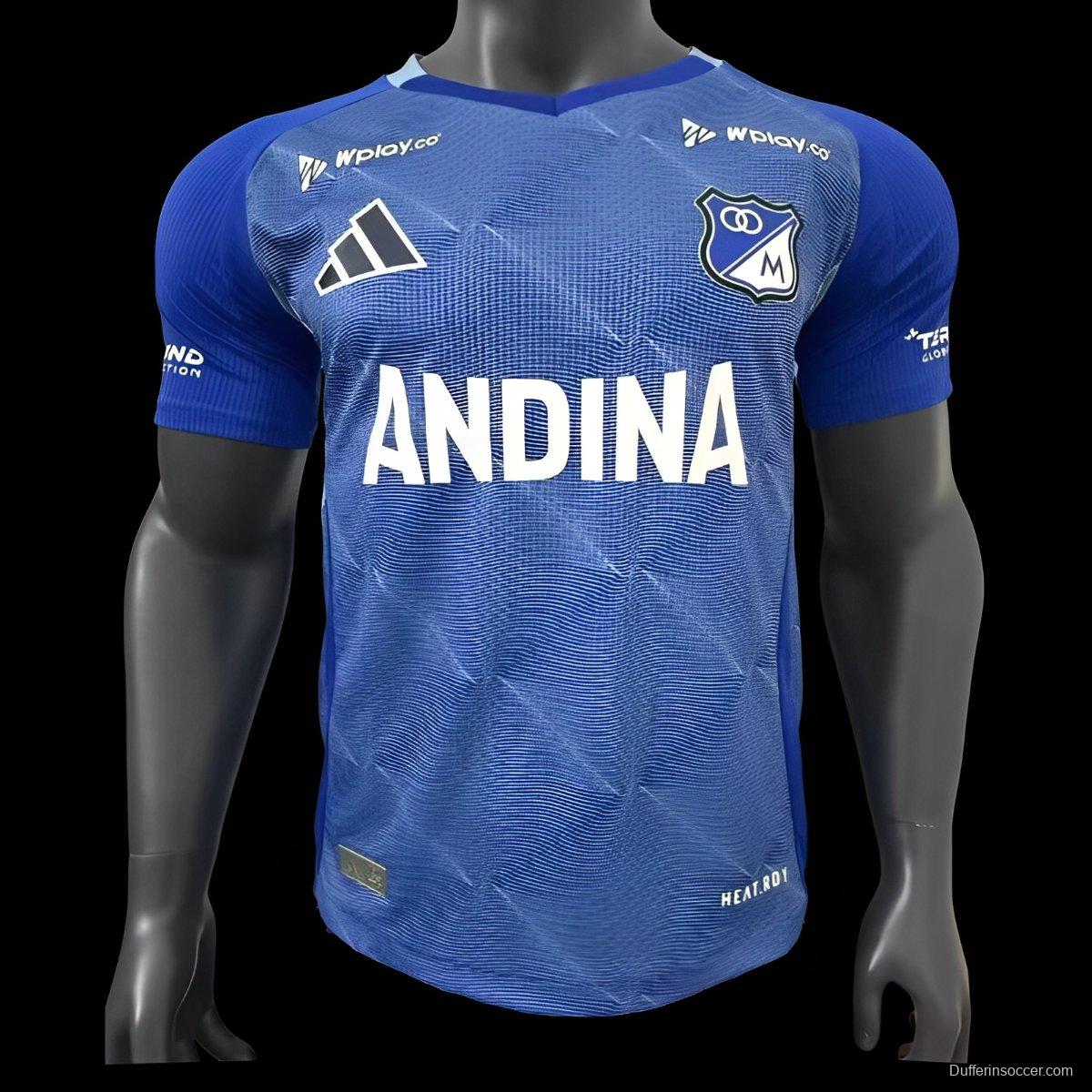 Player Version 25/26 Millonarios Home Jersey